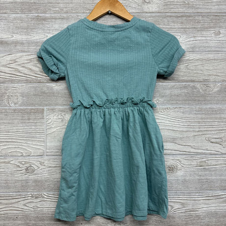 Ribbed Dress Cuffed Sleeves 6-7