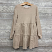 LS Ribbed Tiered Dress 6-7