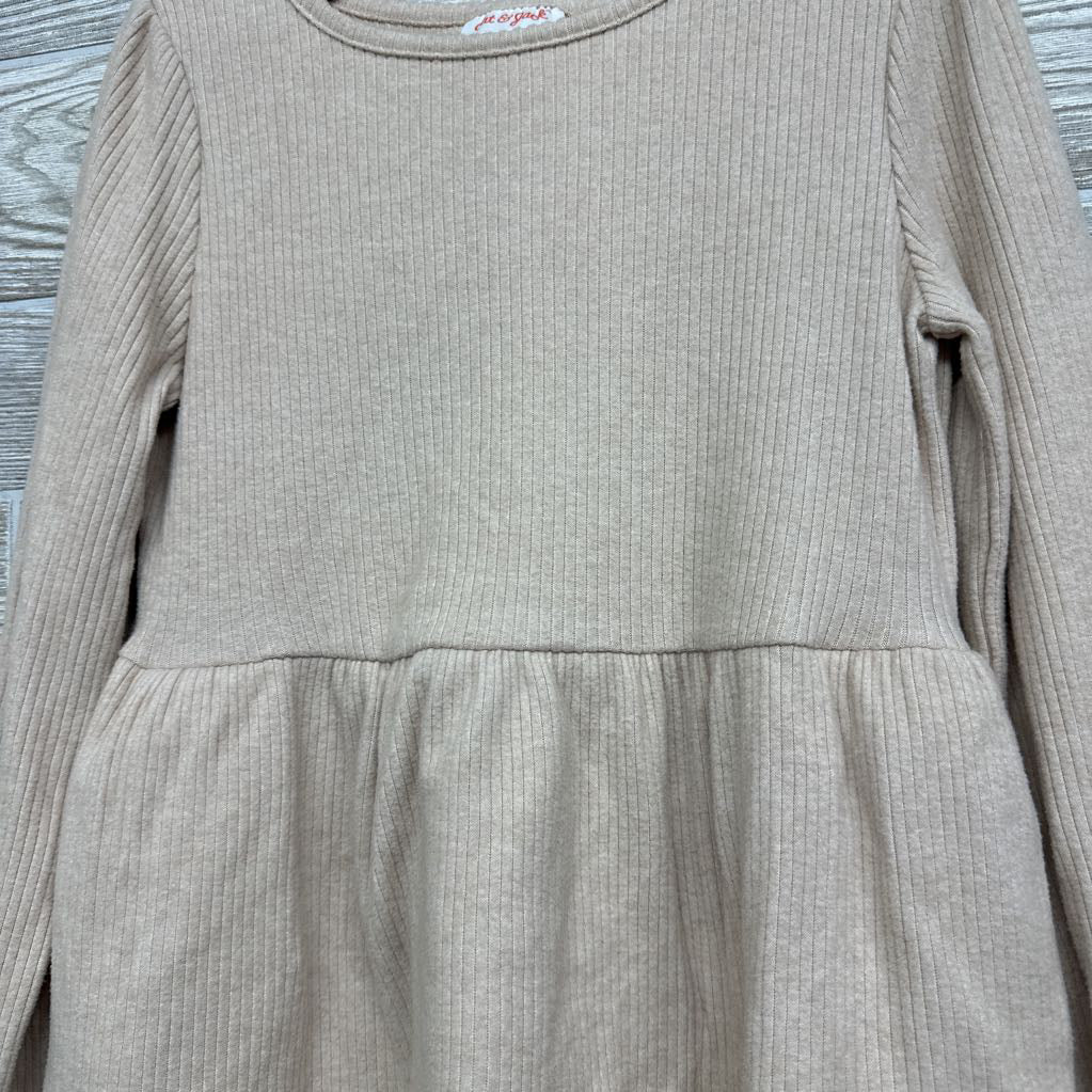 LS Ribbed Tiered Dress 6-7