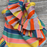 Ruffle Swimsuit Stripes 5T
