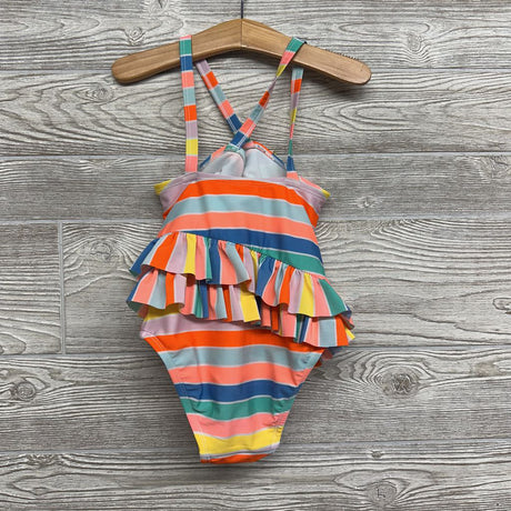Ruffle Swimsuit Stripes 5T