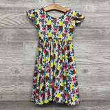 Flutter Sleeve Twirl Dress Flowers Dots 3-4