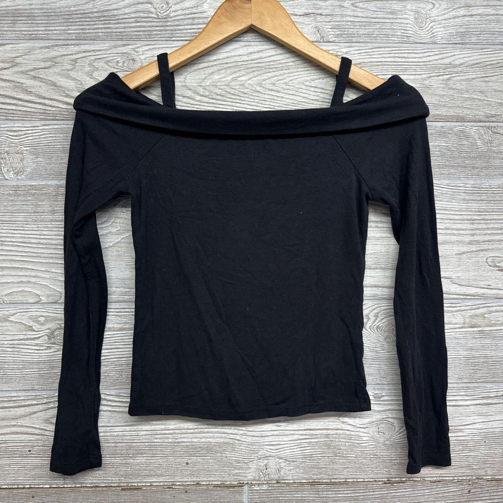LS Ribbed Off Shoulder Shirt 10-12