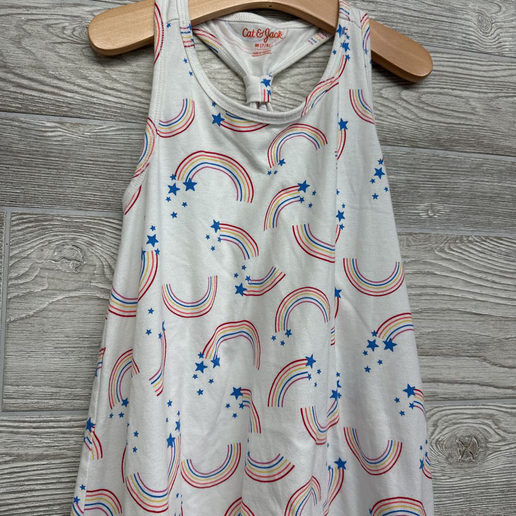 Tank Dress Rainbows & Stars 7-8