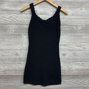 Knit Tank Dress Scallop Trim 10-12