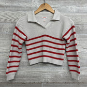 Striped 6-7Sweater W/ Collar