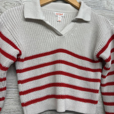 Striped 6-7Sweater W/ Collar