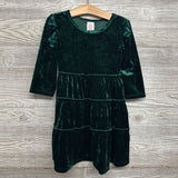 LS Tiered Crushed Velvet Dress 4-5