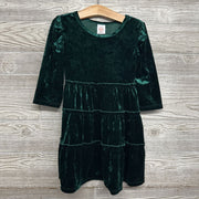 LS Tiered Crushed Velvet Dress 4-5