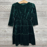 LS Tiered Crushed Velvet Dress 4-5
