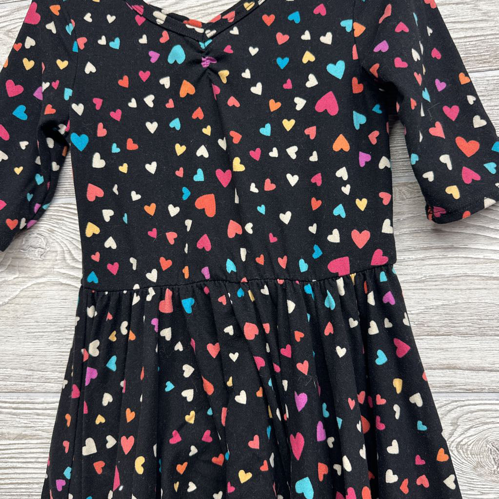 LS Twirl Dress Hearts 5-6