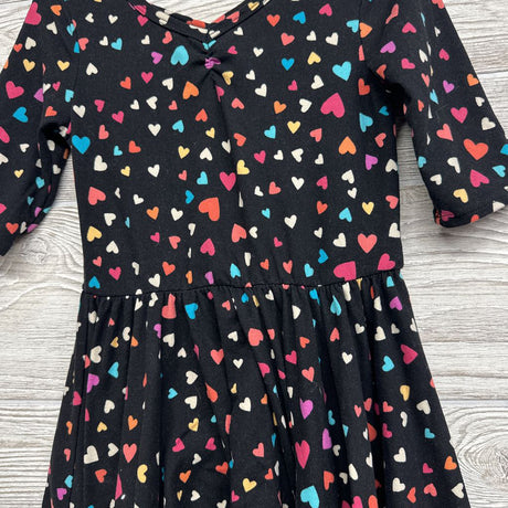 LS Twirl Dress Hearts 5-6