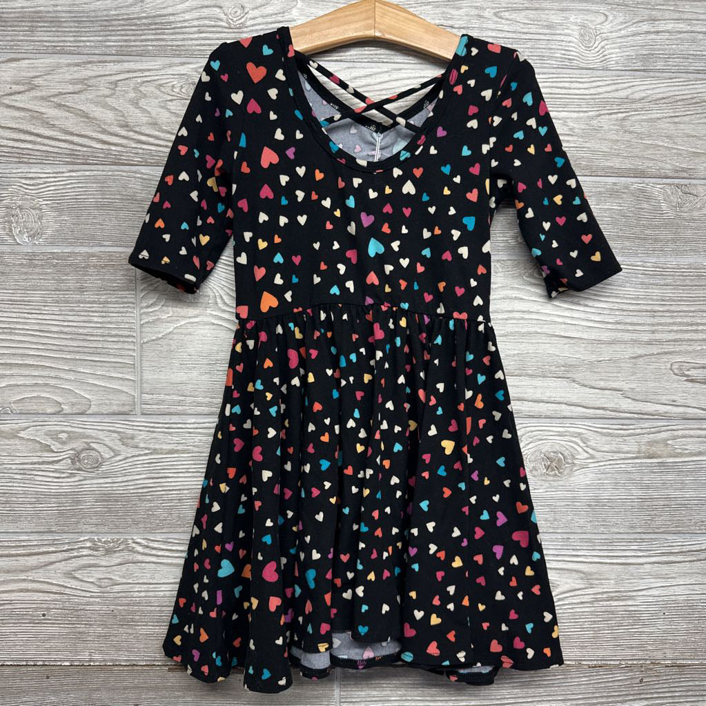 LS Twirl Dress Hearts 5-6