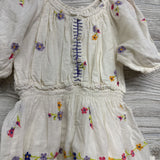 Linen Dress Embroidered Flowers 7