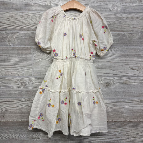 Linen Dress Embroidered Flowers 7