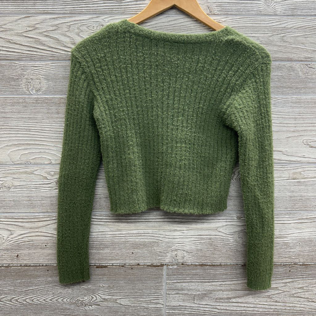 Fuzzy Ribbed Cardigan 10-12