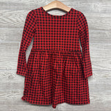 LS Dress Gingham 5t