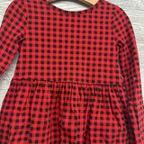 LS Dress Gingham 5t