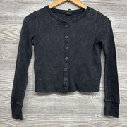 LS Weathered Waffle Knit Snap Shirt 10-12