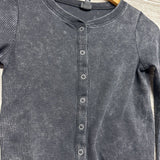 LS Weathered Waffle Knit Snap Shirt 10-12