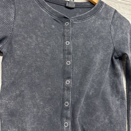 LS Weathered Waffle Knit Snap Shirt 10-12
