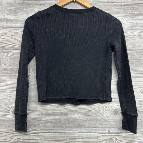 LS Weathered Waffle Knit Snap Shirt 10-12