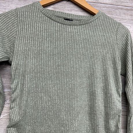 LS Ruched Ribbed Shirt Bows 10-12