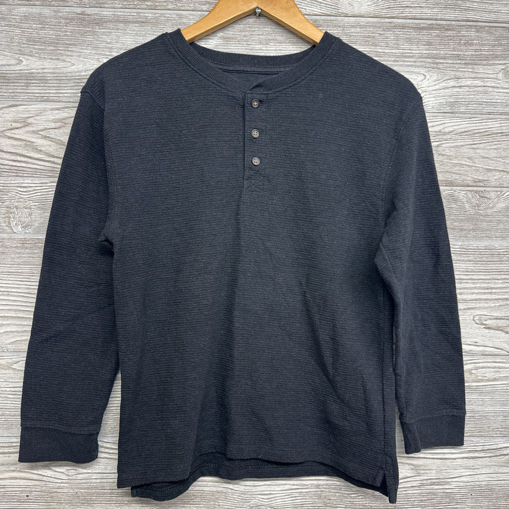 Ribbed Henley Shirt 10-12