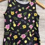 Tank Dress Flowers Fruit Parrots 7-8