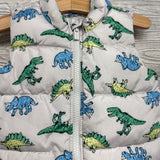 Puffer Vest Dinosaurs 6-12M