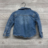 Denim Jacket Embroidered Flowers 3T