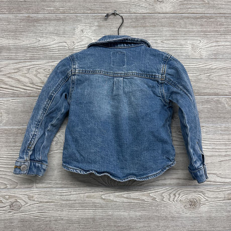 Denim Jacket Embroidered Flowers 3T