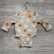 LS Bodysuit Ghosts Pumpkins 0-3M