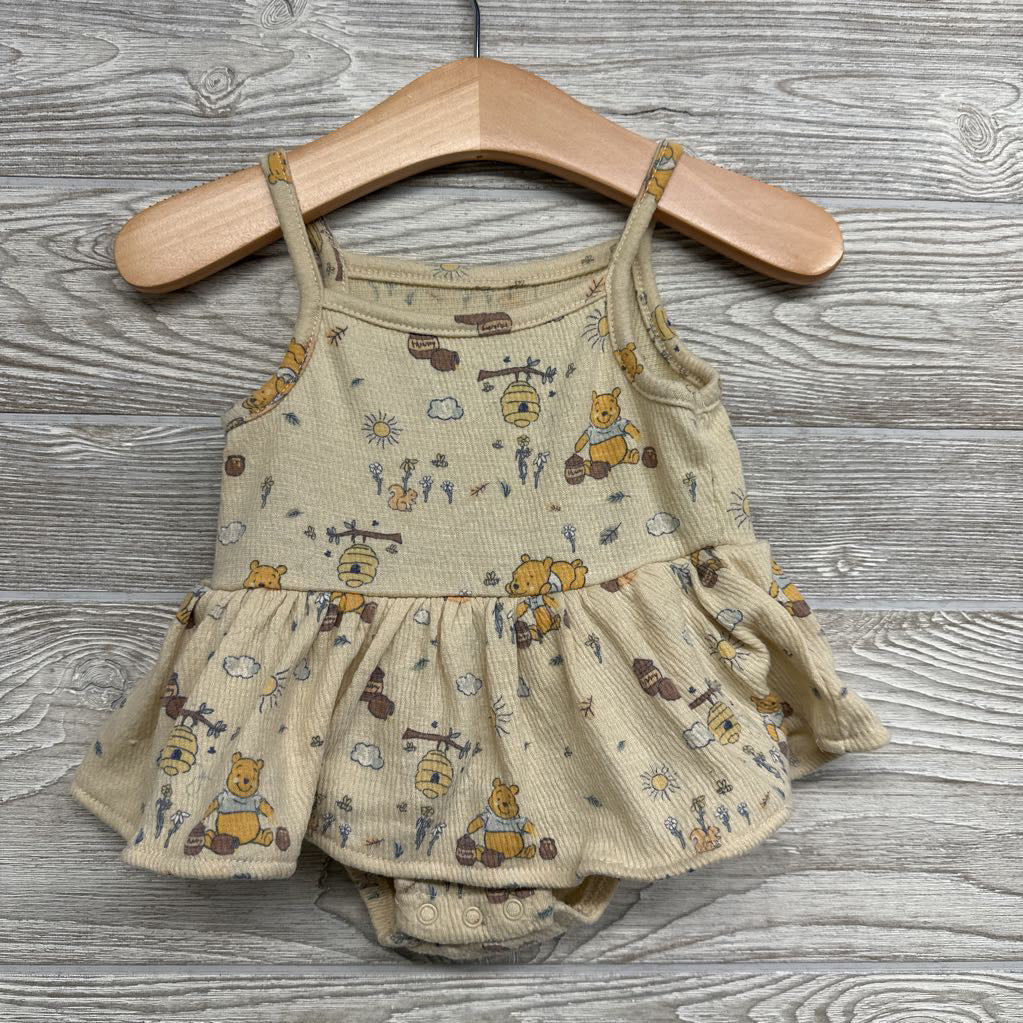 Textured Tank Dress Pooh Hunny 0-3M