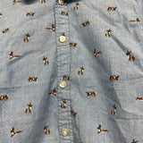 LS Chambray Button Up Shirt Deer 6X