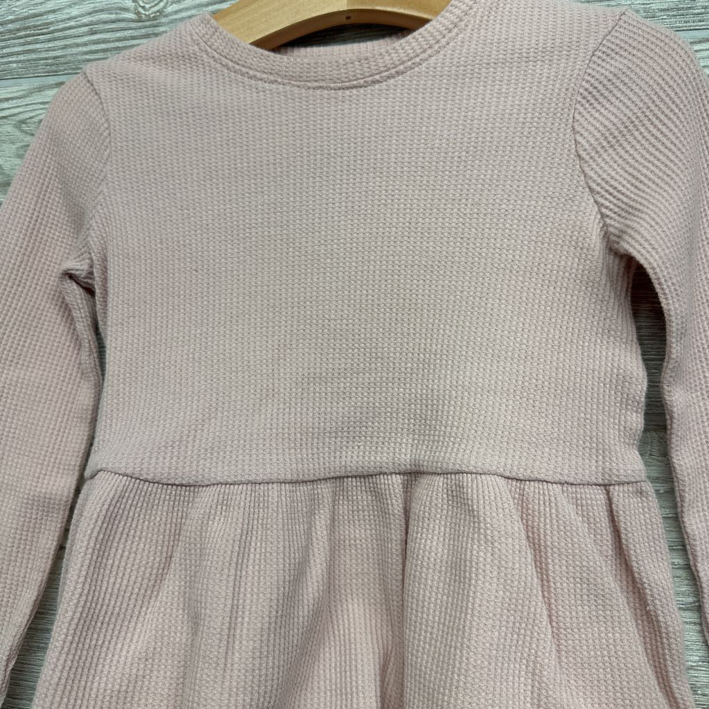 LS Waffle Knit Peplum Shirt 3T