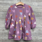 Crewneck Dress Hearts 3T
