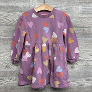 Crewneck Dress Hearts 3T