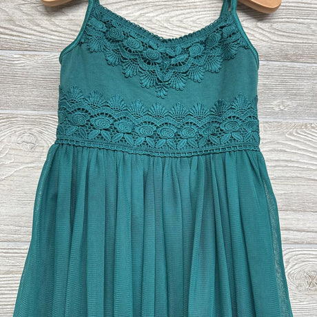 Tank Tulle Macrame Lace Dress 4-5