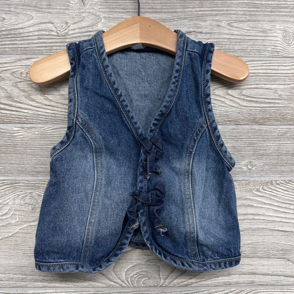 Denim Vest Bows 5-6