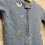 Waffle Knit Sleeper Penguins Walrus 12M