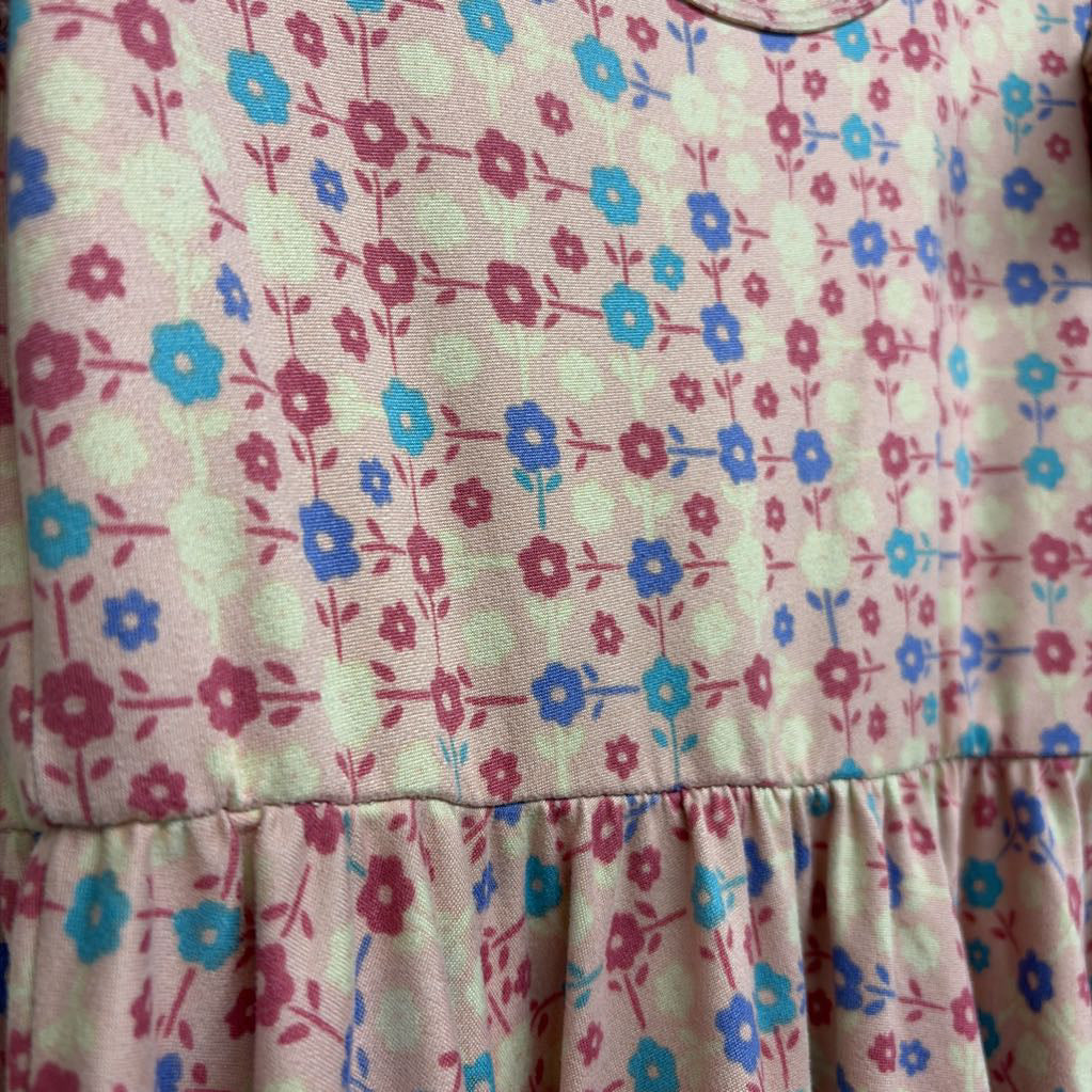 Flutter Sleeve Twirl Dress Flowers 5-6
