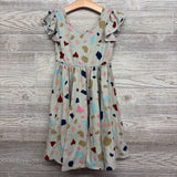 Flutter Sleeve Dress Printed 5-6
