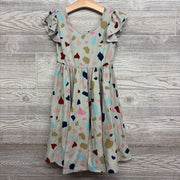 Flutter Sleeve Dress Printed 5-6