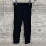 Ribbed Legging Lettuce Trim 2T