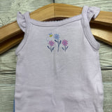 Tank Bodysuit Flowers & Leggings Dots NB