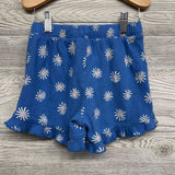 Ribbed Shorts Flowers Ruffle Trim 8