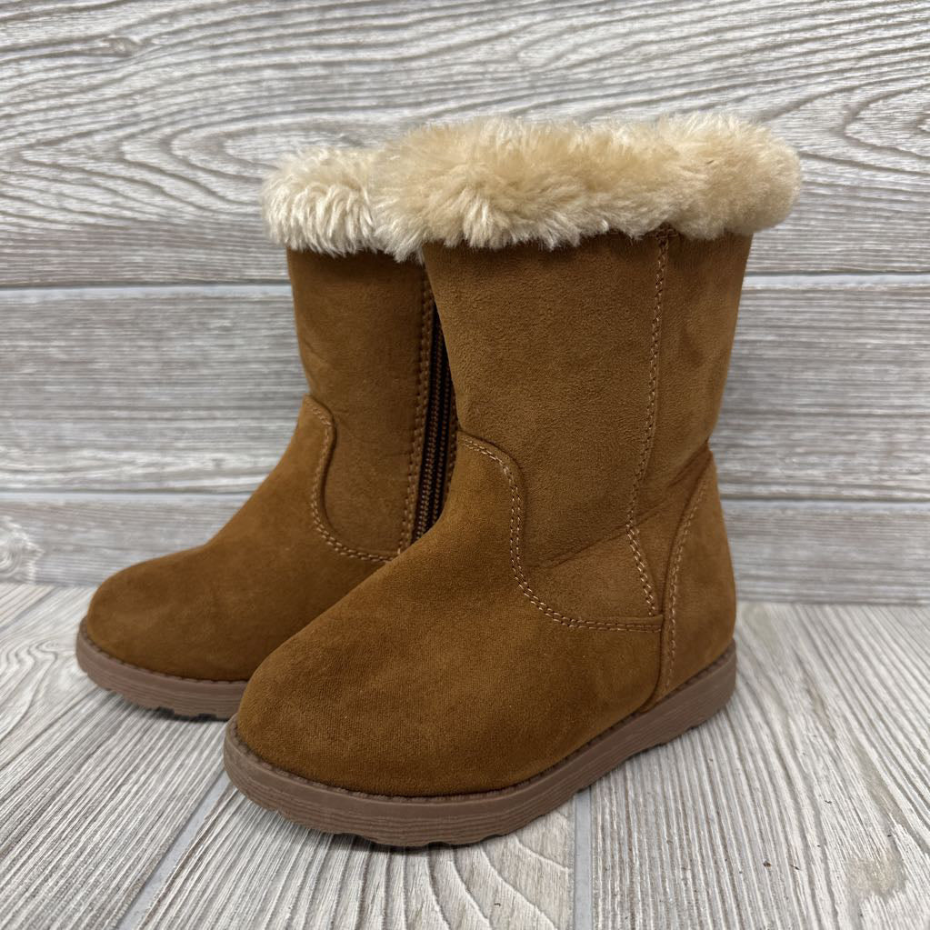 Side Zip Cozy Boots 7c