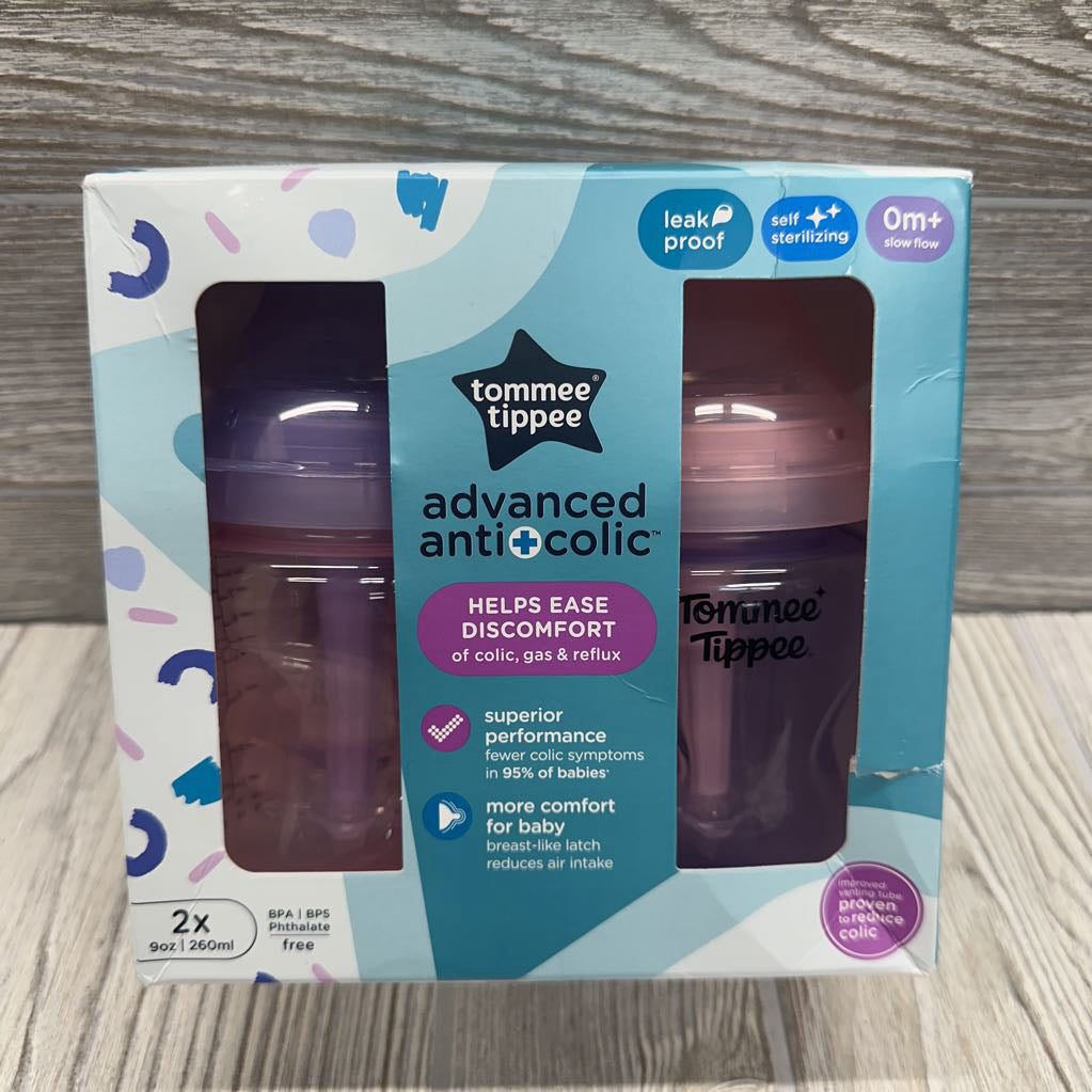 NEW 2 Pk Advanced Anti Colic Bottles