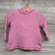 LS Ribbed Shirt W/ Hood 12M